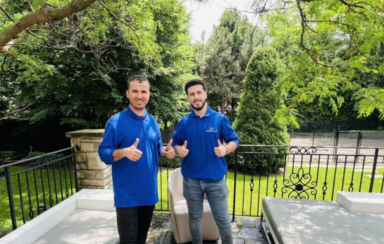 AnyClean two cleaners giving a thumbs up