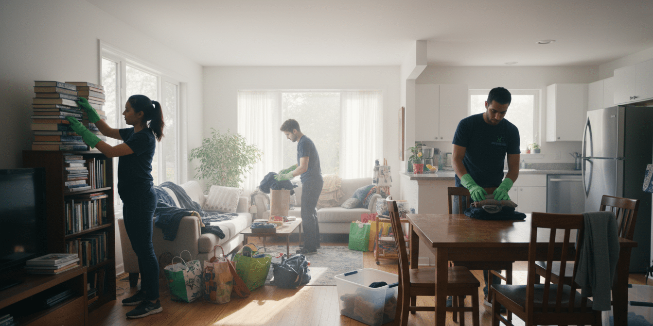 Light hoarder clean-up service