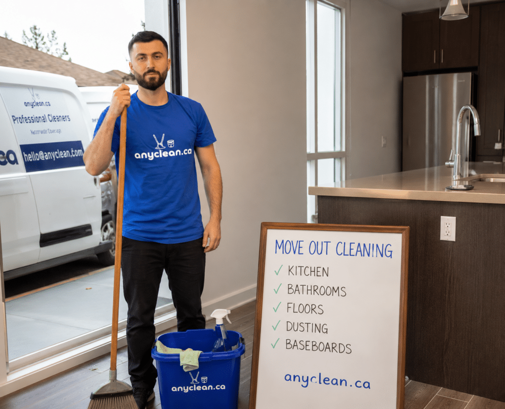 AnyClean move-out cleaning in Embrun, ON: move-out cleaning crew with checklist